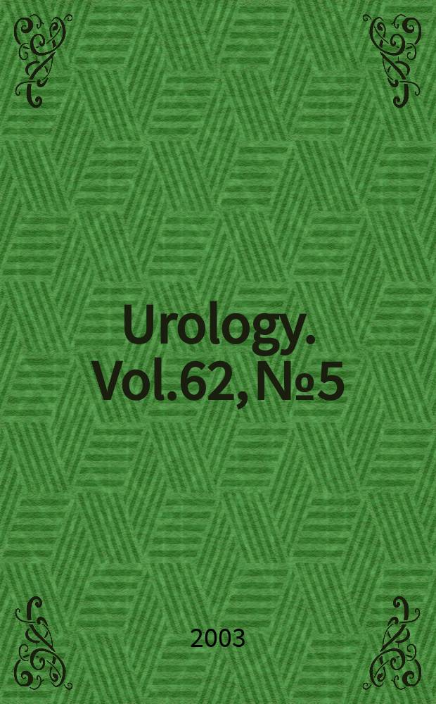 Urology. Vol.62, №5