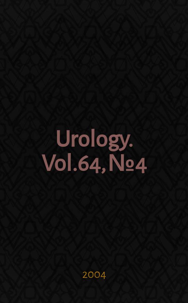 Urology. Vol.64, №4