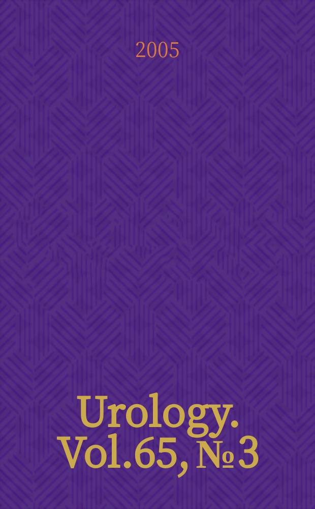 Urology. Vol.65, №3