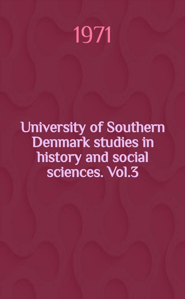 University of Southern Denmark studies in history and social sciences. Vol.3 : Jernbanesabotaqen i Danmark under den anden verdenskriq