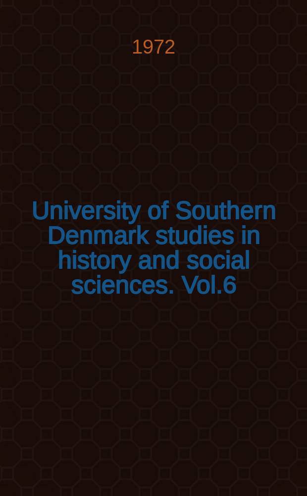 University of Southern Denmark studies in history and social sciences. Vol.6 : Christian 2s fald