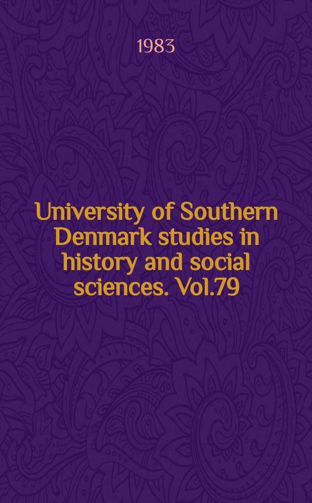 University of Southern Denmark studies in history and social sciences. Vol.79 : Fabrik og bolig