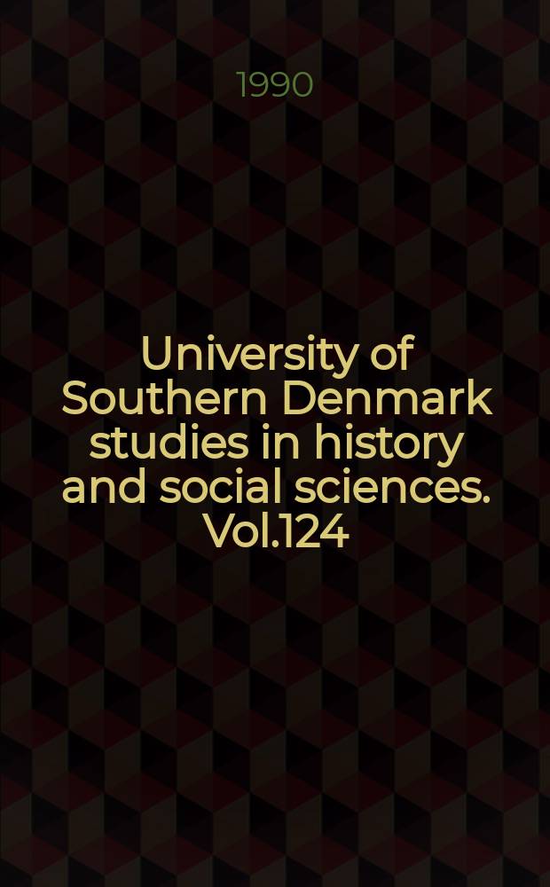 University of Southern Denmark studies in history and social sciences. Vol.124 : Mark sølv