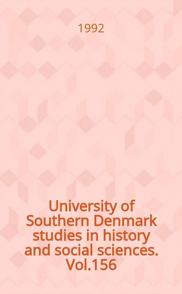 University of Southern Denmark studies in history and social sciences. Vol.156 : Cirkus Hinnédet sejlende cirkus