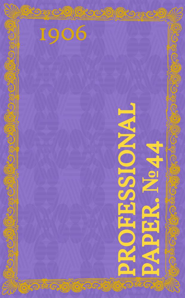 Professional paper. №44 : Underground water resources of long Island, New York