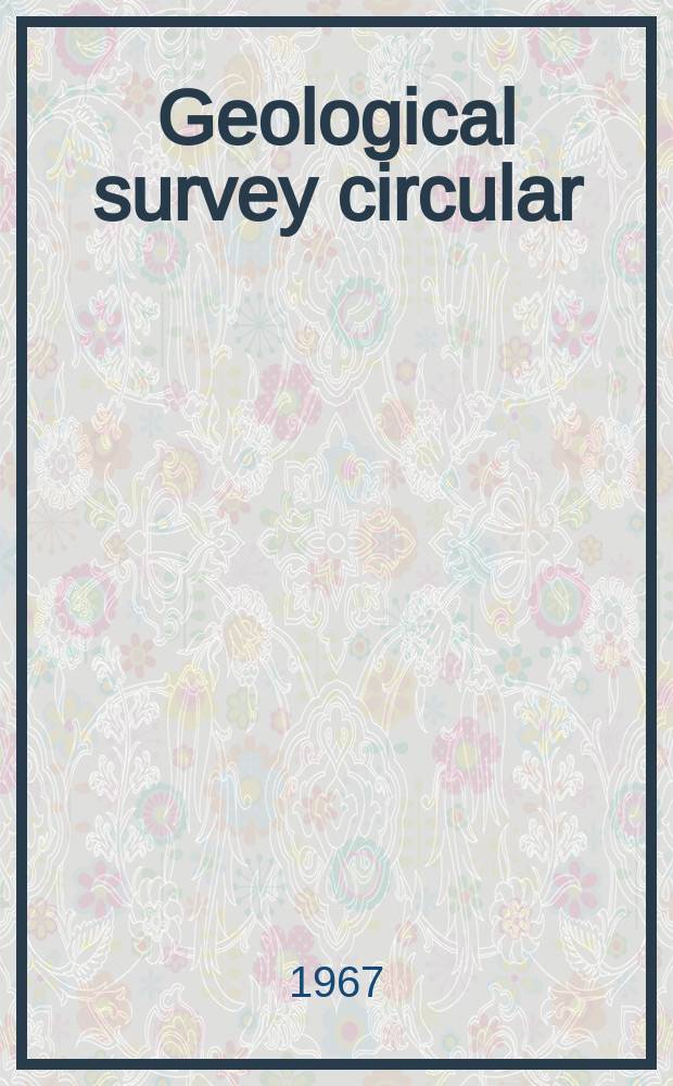 Geological survey circular