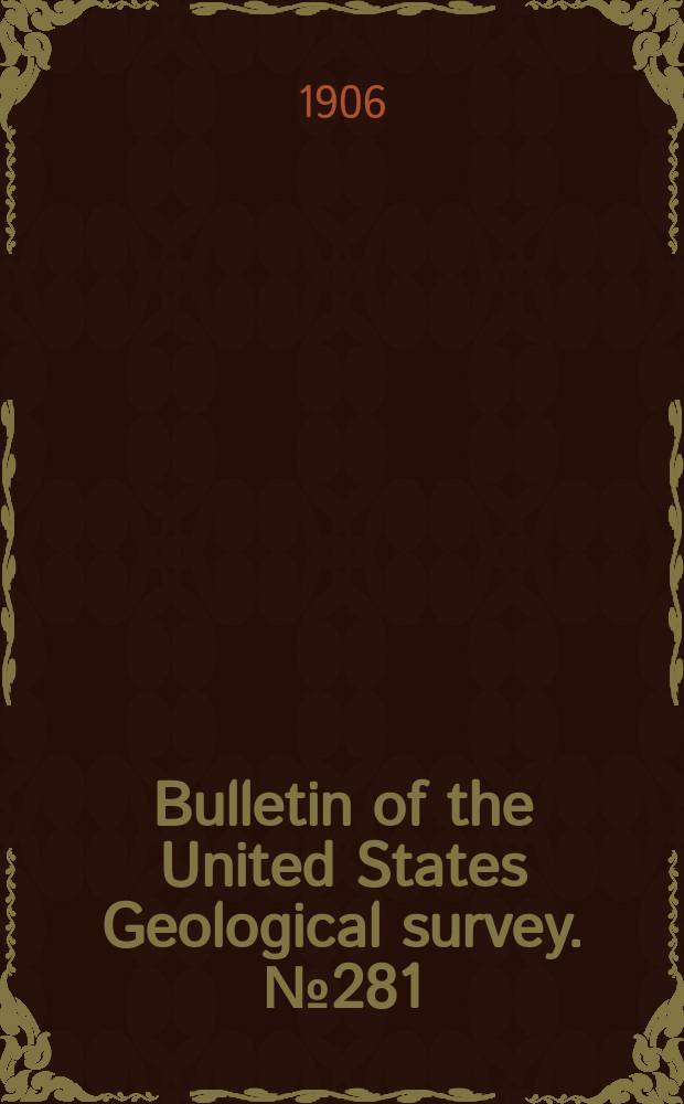 Bulletin of the United States Geological survey. №281 : Results of spirit leveling in the State of New York for the years 1896 to 1905 inclusive
