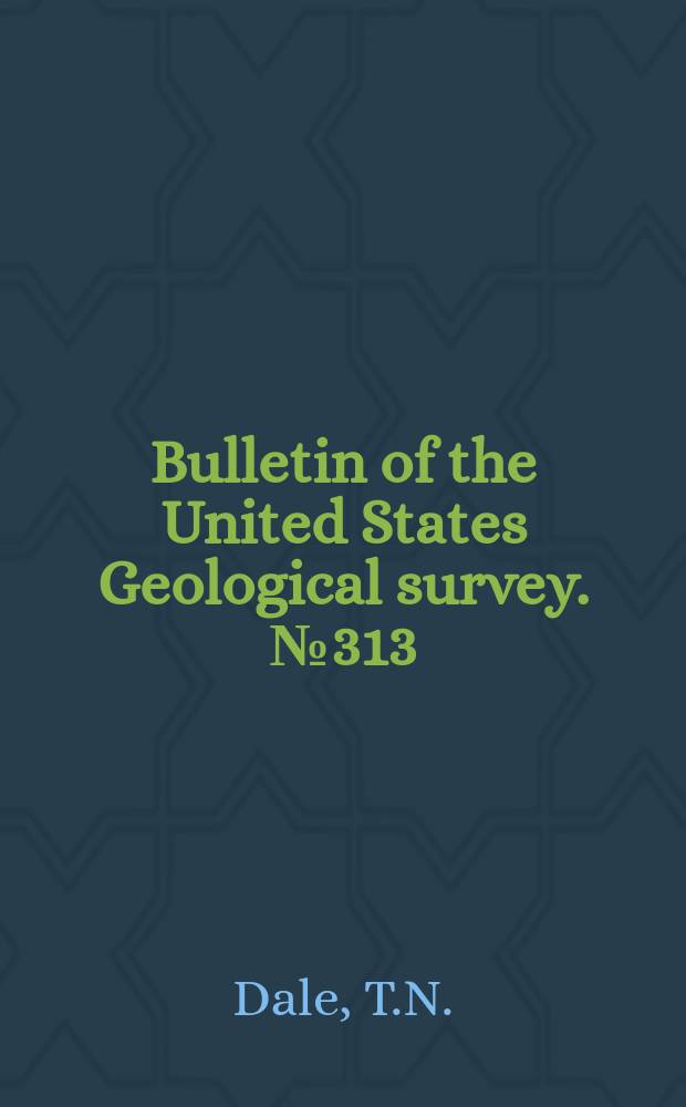 Bulletin of the United States Geological survey. №313 : The granites of Maine