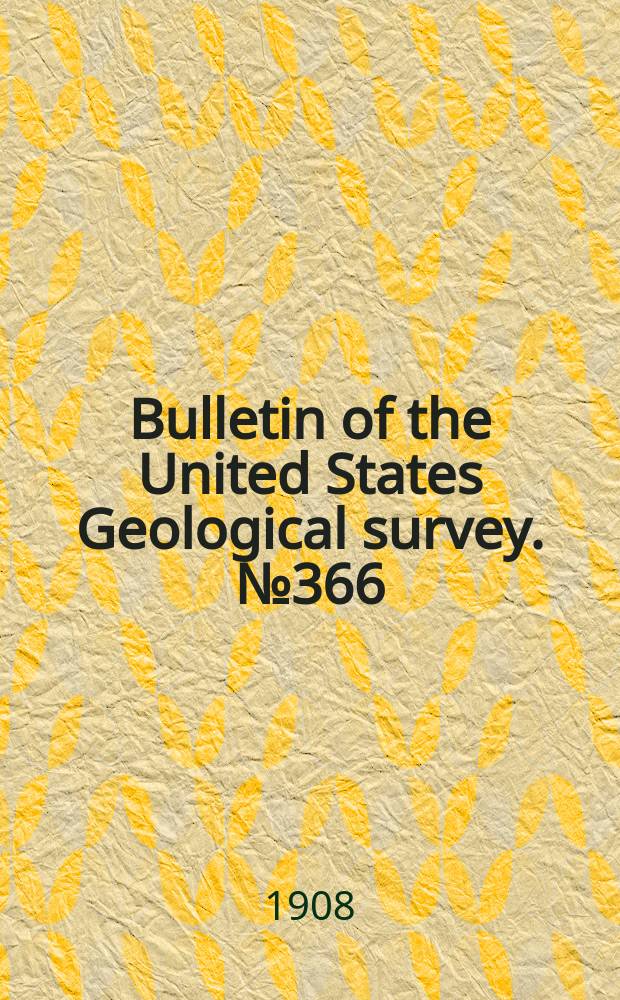 Bulletin of the United States Geological survey. №366 : Tests of coal and briquets as fuel for house-heating boilers