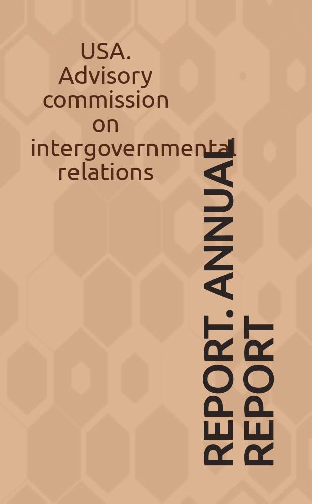 [Report]. Annual report