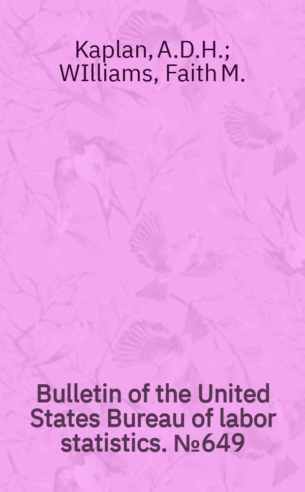 Bulletin of the United States Bureau of labor statistics. №649 : Family income and expenditure in four urban communities of the pacific North West, 1935-36