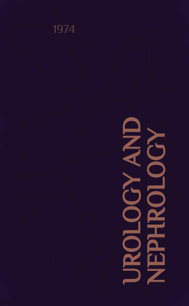 Urology and nephrology : Section 28 [of] Excerpta medica. Vol.8, №10 : Index issue