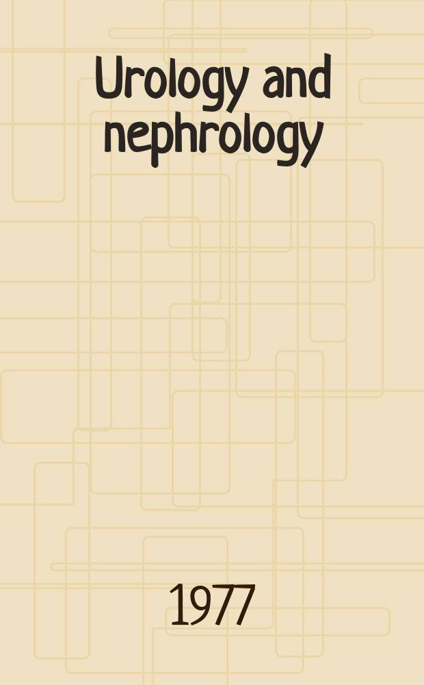 Urology and nephrology : Section 28 [of] Excerpta medica. Vol.11, №10 : Index issue