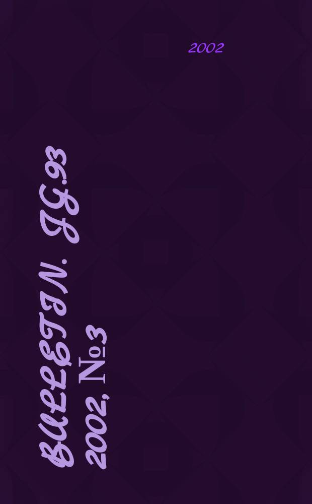 Bulletin. Jg.93 2002, №3