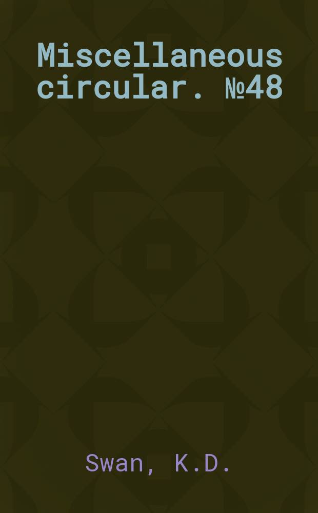 Miscellaneous circular. №48 : What the national for rests mean to Montana