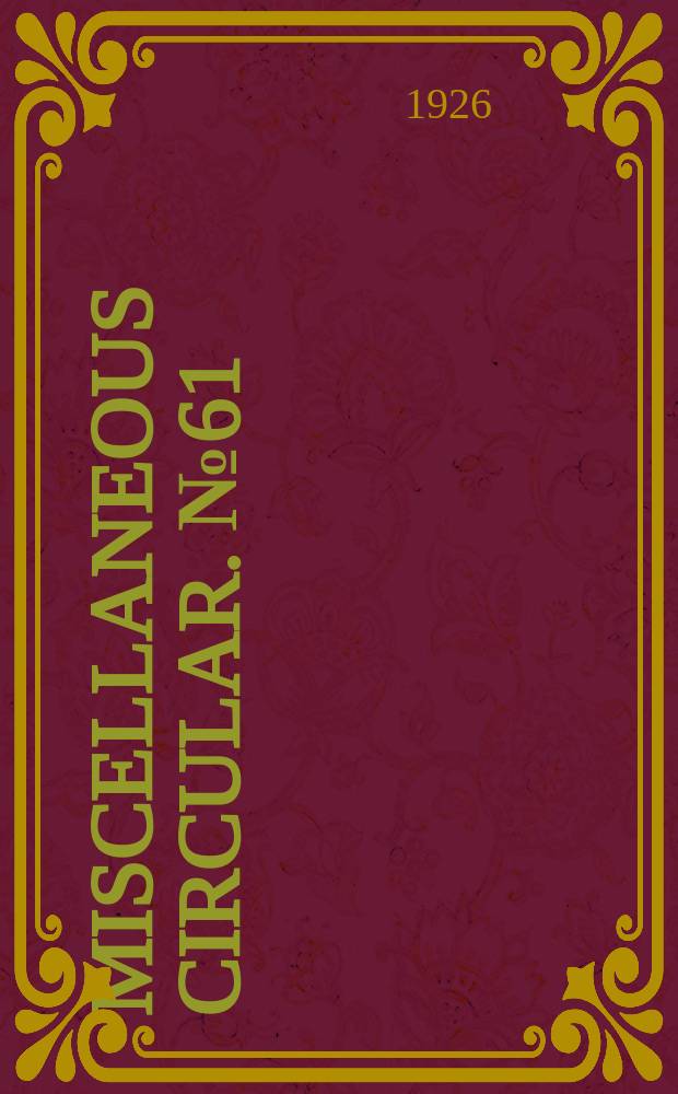 Miscellaneous circular. №61 : The national forests of Idahn