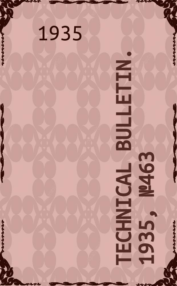 Technical bulletin. 1935, №463 : Biological and ecological factors in the control of the celery