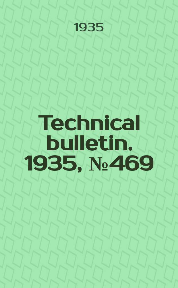 Technical bulletin. 1935, №469 : A method of rural land classification
