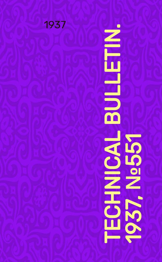 Technical bulletin. 1937, №551 : Forest fire insurance in the Pacific coast states