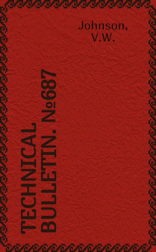 Technical bulletin. №687 : A Land program for forest country Wisconsin