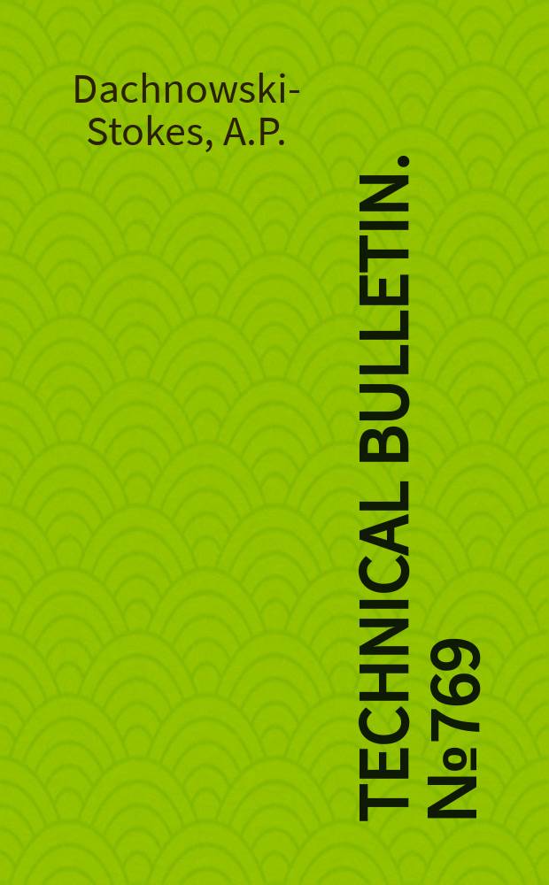 Technical bulletin. №769 : Peat resources in Alaska
