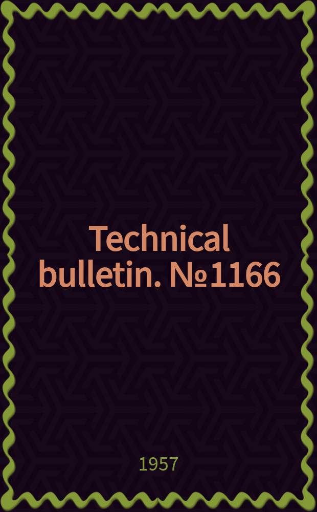 Technical bulletin. №1166 : A summary of research experience with stubble0mulch farming in the Western States