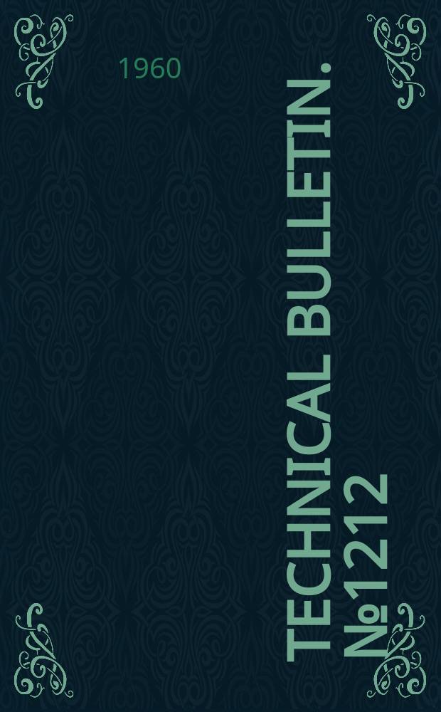 Technical bulletin. №1212 : The larch sawfly
