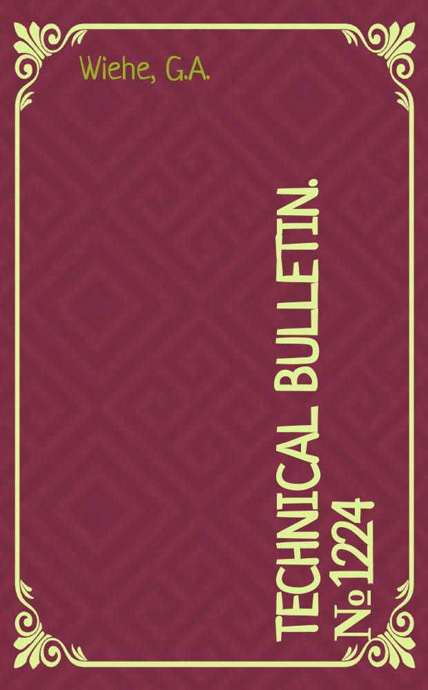 Technical bulletin. №1224 : Classification of Harley varieties grown in the Unites States and Canada in 1958