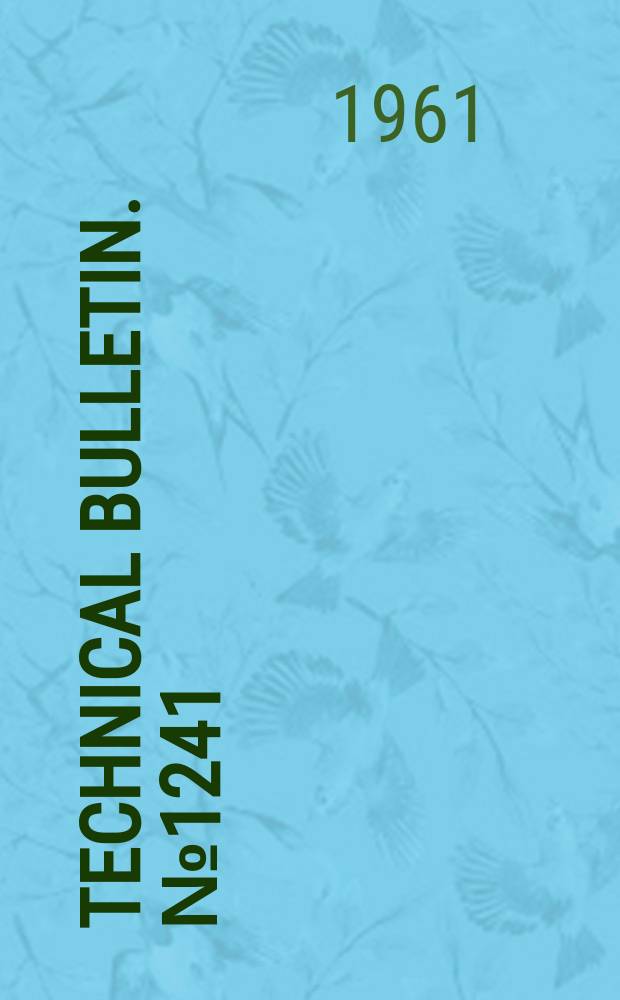 Technical bulletin. №1241 : Regional adjustments in grain production