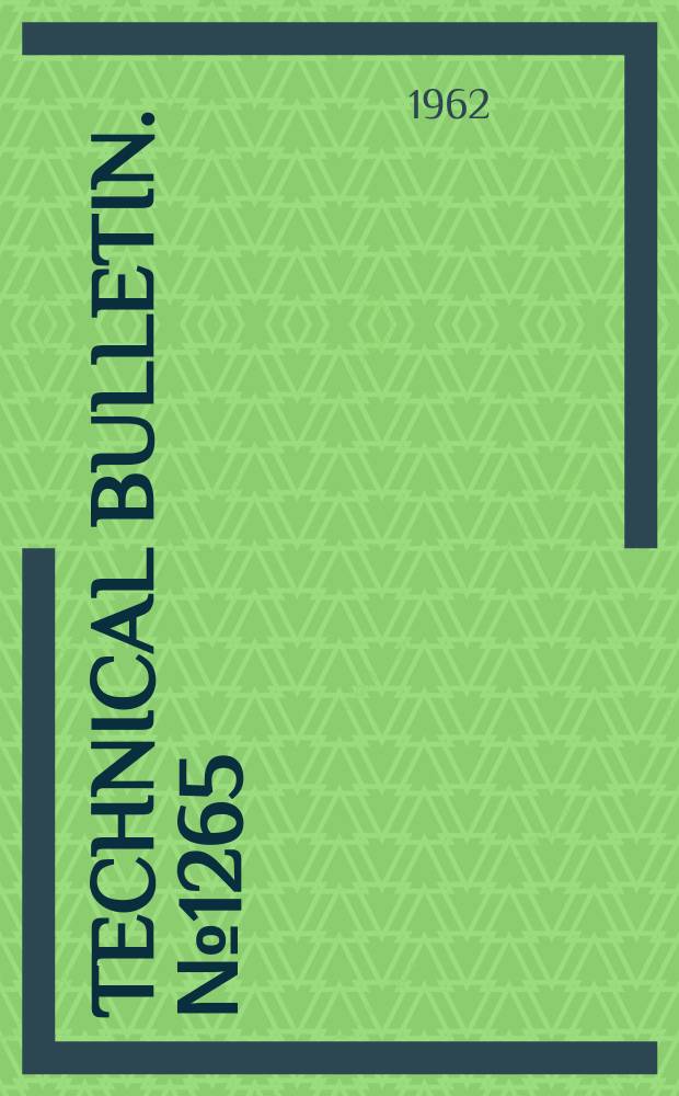 Technical bulletin. №1265 : Parasites of the oriental fruit moth in the Eastern United States