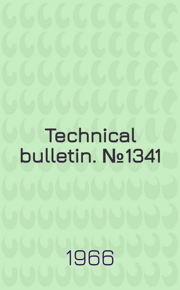 Technical bulletin. №1341 : The difference meter for measuring interior quality if foods and pigments in biological tissetes