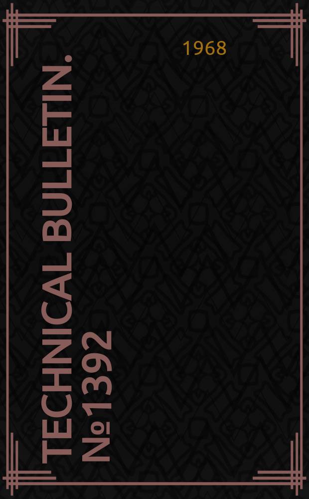 Technical bulletin. №1392 : A taxonomic revision pf the genus Lolium