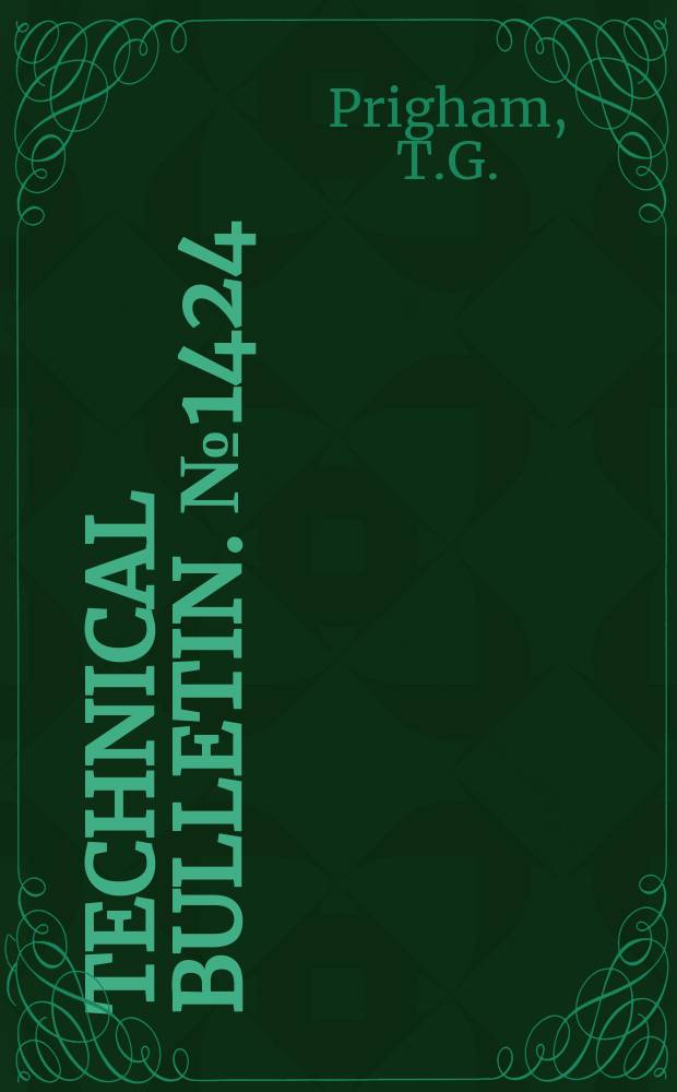 Technical bulletin. №1424 : New names and new combinations in the order Actionomycetales Buchanan 1917