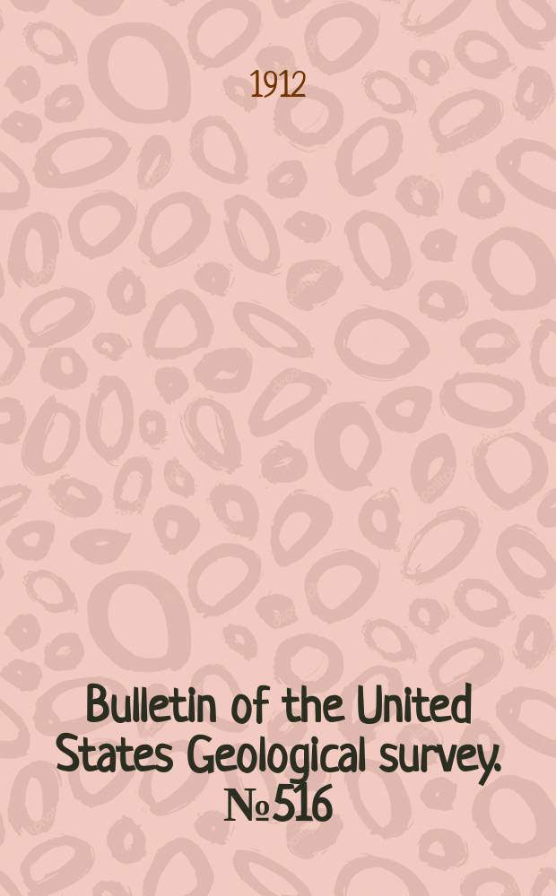 Bulletin of the United States Geological survey. №516 : Result of spirit leveling in Florida
