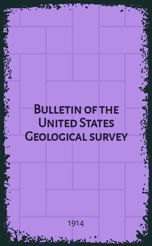 Bulletin of the United States Geological survey : Colorado ferberite and the wolframite series