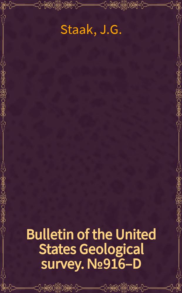Bulletin of the United States Geological survey. №916–D : Transit traverse in Missouri