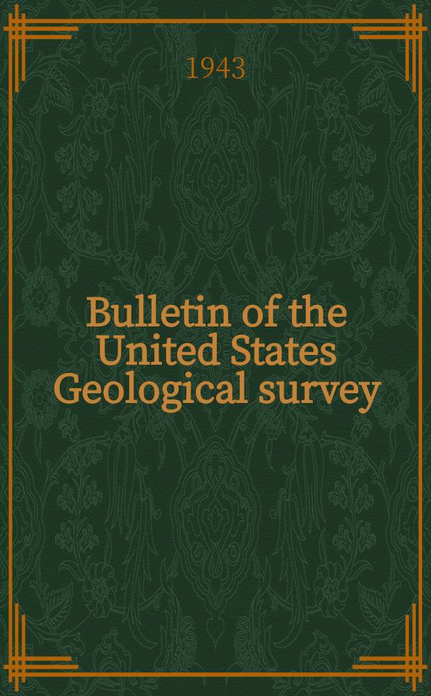 Bulletin of the United States Geological survey : Spirit leveling in Illinois 1896-1941