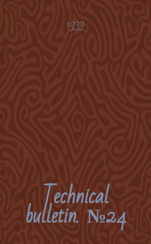 Technical bulletin. №24 : Flexible glues for book binding