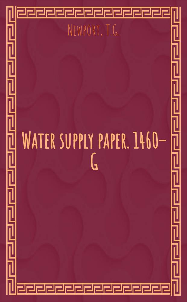 Water supply paper. 1460–G : Ground-water resources of the lower Niobrara river and Ponca Creek. basins, Nebraska and South Dakota