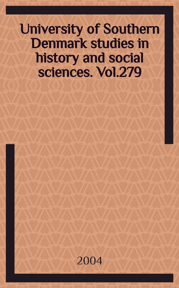 University of Southern Denmark studies in history and social sciences. Vol.279 : 13 udfordringer til den danske velfærdsstat
