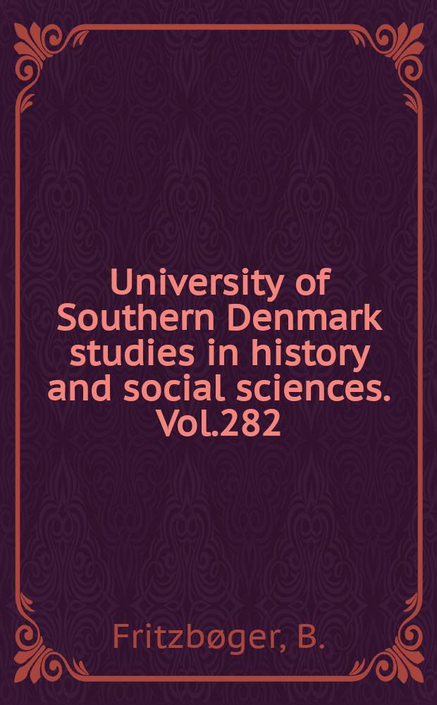 University of Southern Denmark studies in history and social sciences. Vol.282 : "A windfall for the magnates "