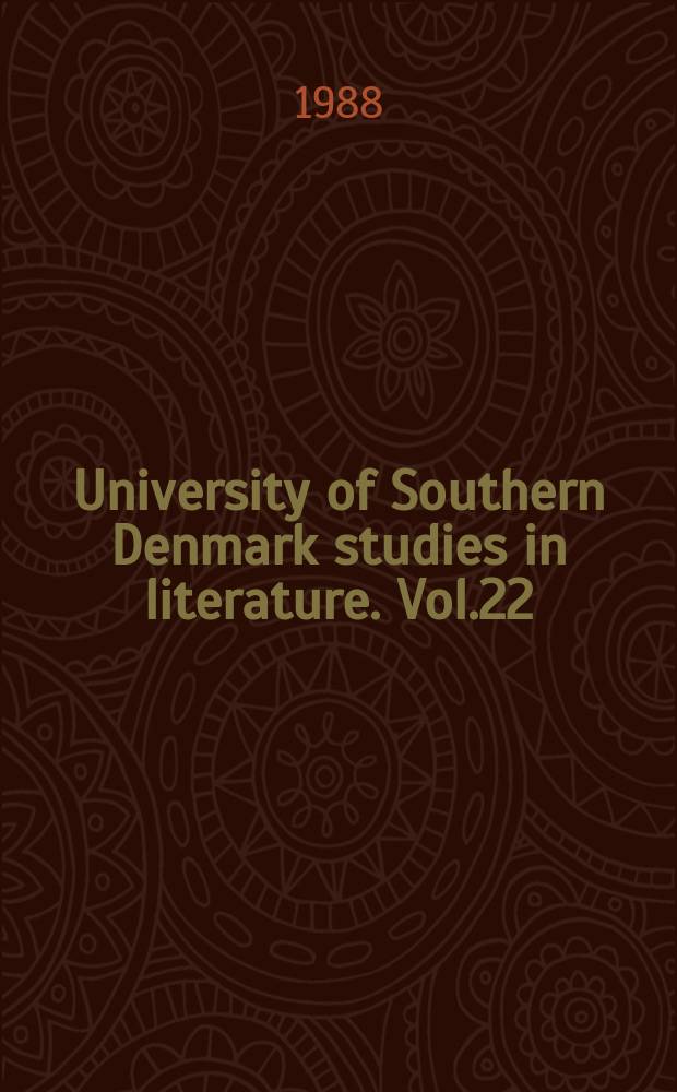 University of Southern Denmark studies in literature. Vol.22 : Christa Wolf en forfatterinde i DDR