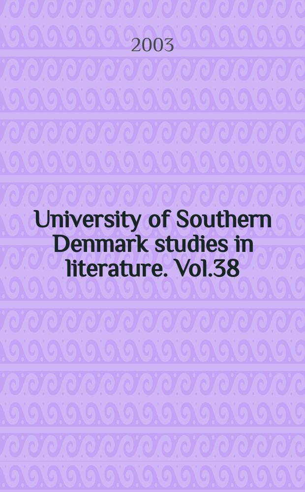 University of Southern Denmark studies in literature. Vol.38 : Salman Rushdies kartografi