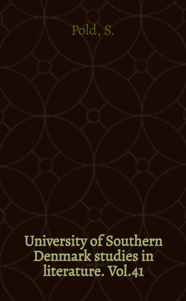 University of Southern Denmark studies in literature. Vol.41 : Ex libris