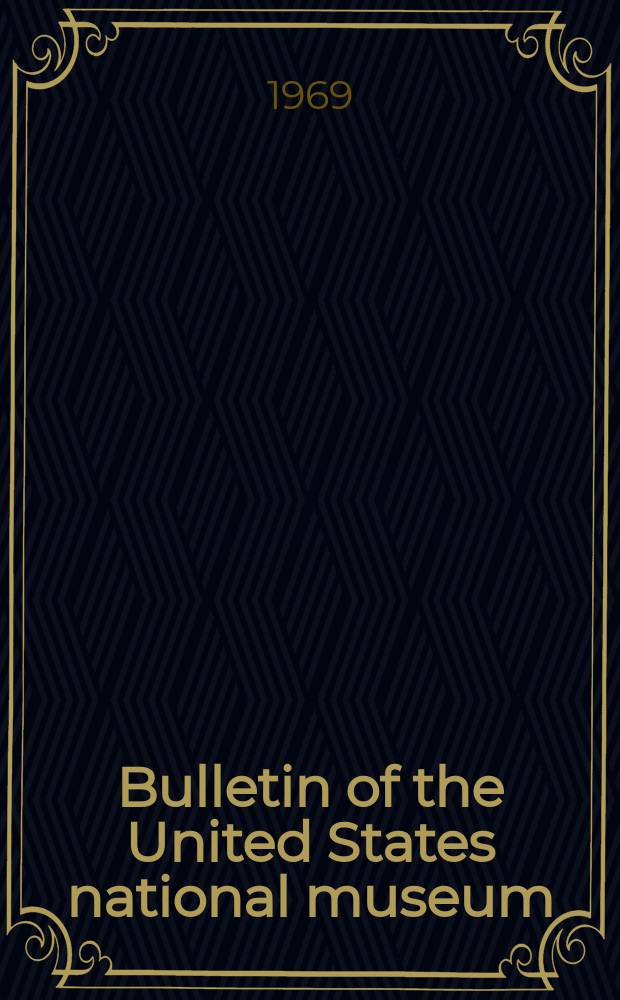Bulletin of the United States national museum : Revision of recent Bairdiidae (Ostracoda)