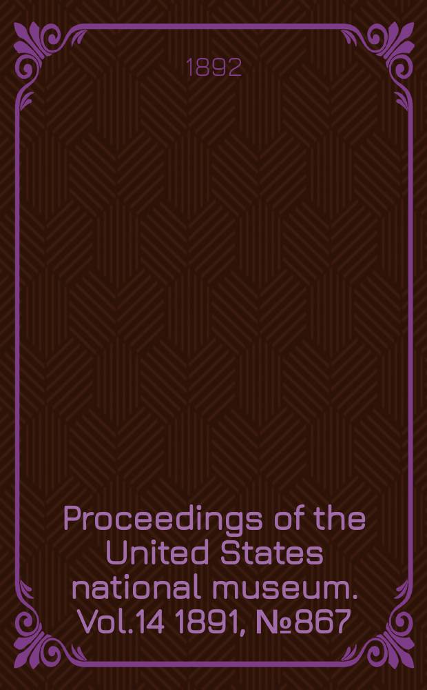 Proceedings of the United States national museum. Vol.14 1891, №867 : Description of a new species of Whippoorwill from Costa Rica