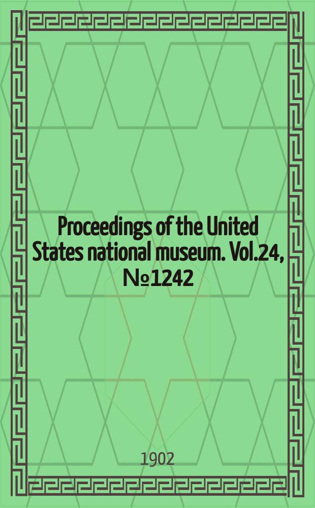 Proceedings of the United States national museum. Vol.24, №1242 : List of the Myriapod family Lithobiidae of Salt Lake County, Utah, withe descriptions of five new species