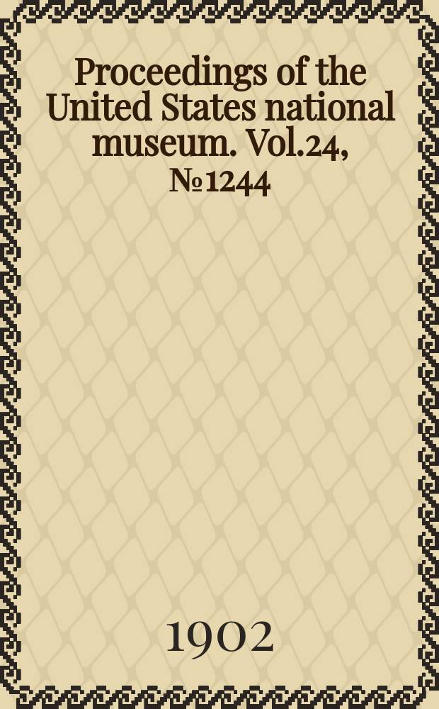 Proceedings of the United States national museum. Vol.24, №1244 : A review of the Gobioid fishes of Japan, with descriptions of twenty-one new species