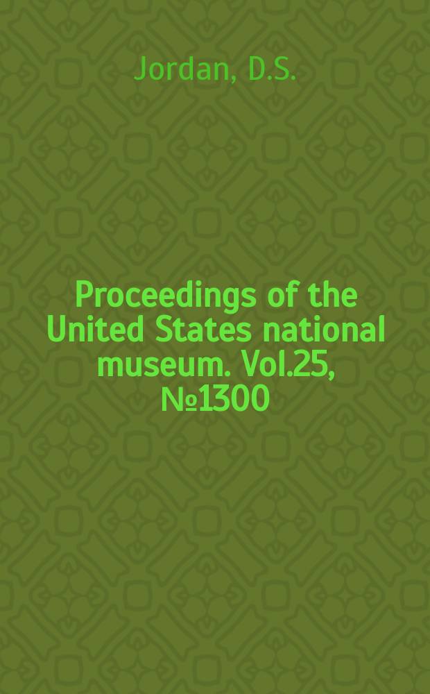 Proceedings of the United States national museum. Vol.25, №1300 : On certain species of fishes confused with Bryostemma polyactocephalum