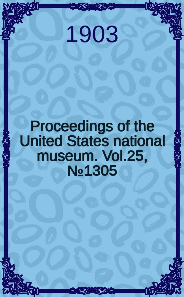 Proceedings of the United States national museum. Vol.25, №1305 : A review of the Dragonets (Callionumidae) and related fishes of the waters of Japan